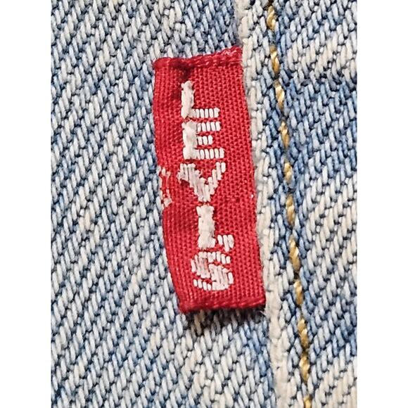 Levi's Women's Premium "Big E" 501 Straight Leg Light Wash Denim Jeans SZ 31x28 - Picture 5 of 10